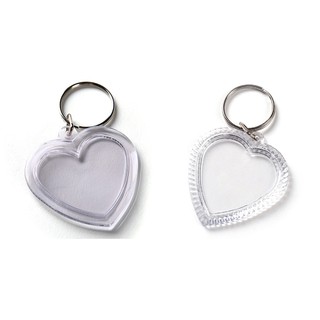 ภาพหน้าปกสินค้า🌈พรีออเดอร์ TMS0015 พวงกุญแจกรอบรูปอะคริลิค หัวใจ Love Heart Shape ที่เกี่ยวข้อง