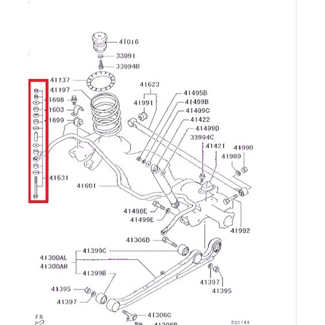 แท้ศูนย์-ลูกยาง-ชุดซ่อม-เหล็กกันโคลงหลัง-pajero-sport-1-x-1-ข้าง