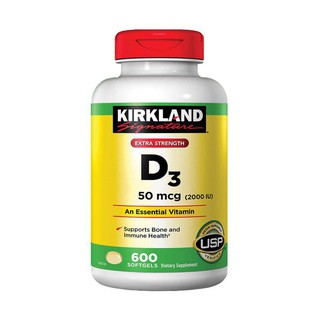 Kirkland Signature Vitamin D3 600 Softgels