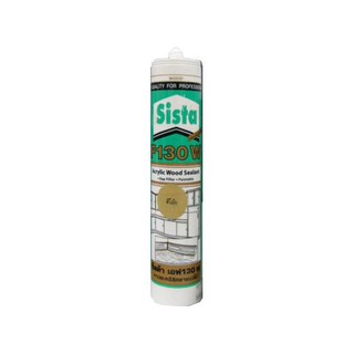 SISTA F130 300ML OAK ACRYLIC SEALANT อะคริลิกซีลแลนท์ SISTA F130 300 มล. สีโอ๊ค วัสดุประสานและอุดรอยรั่ว เคมีภัณฑ์ก่อสร้