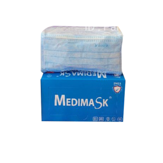 🚩Medical Medimask Lv1🚩เมดิแมสหน้ากากอนามัยเกรดทางการแพทย์ บรรจุ 50ชิ้น/กล่อง