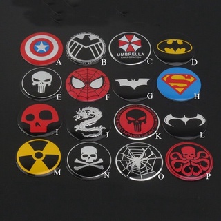 สติกเกอร์ตราสัญลักษณ์ Marvel Superhero ขนาด 4 X 56 มม. สําหรับติดตกแต่งล้อรถยนต์