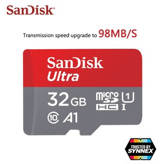 ภาพหน้าปกสินค้า[แท้] Sandisk Ultra 32gb A1 Class 10 MicroSDHC Micro SD Card ที่เกี่ยวข้อง