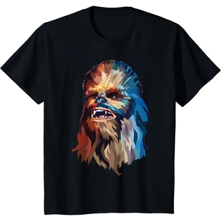เสื้อยืดสีดำอินเทรนด์เสื้อยืดลําลอง ผ้าฝ้าย พิมพ์ลายกราฟฟิค Star Wars Chewbacca Art แฟชั่นสําหรับผู้ชายS-4XL