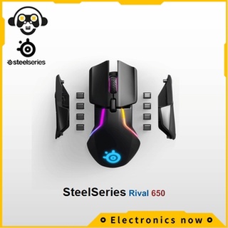 SteelSeries (สตีลซีรี่ย์)  Rival 650 Wireless RGB Gaming Mouse เมาส์เกมมิ่ง เมาส์ (62456) steelseries Steelseres Steel Series Steel series steel series