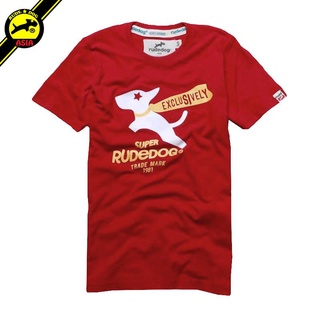 rudedog T-shirt เสื้อยืด รุ่น Superdog (ผู้ชาย) แฟชั่น คอกลม ลายสกรีน ผ้าฝ้าย cotton ฟอกนุ่ม ไซส์ S M L XL