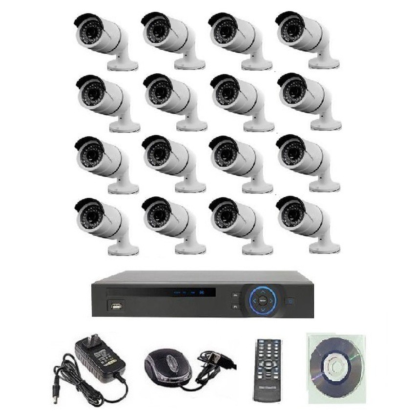 CCTV IP Camera 1 MP 16 จุดเดินสายแลนอย่างเดียวใช้ได้ไกล100เมตร | Shopee ...