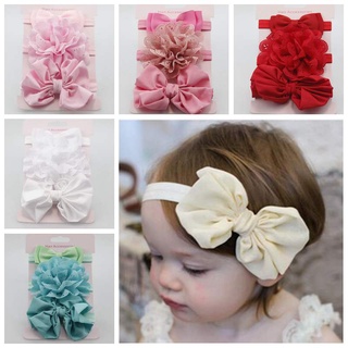 1Pc/3Pcs สายคาดหัวทารกดอกไม้ยืดหยุ่นธนูเด็กผ้าโพกหัว Bowknot Headbands ทารกแรกเกิด Haarband ผมเด็กผู้หญิงอุปกรณ์เสริม