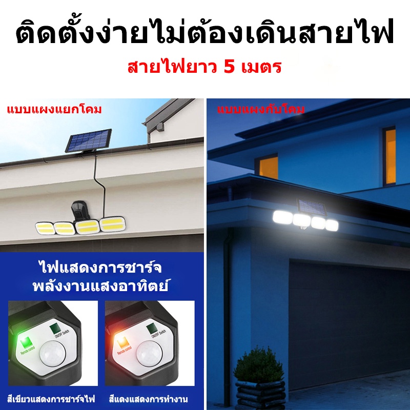 ไฟโซล่าเซล-พร้อมหัวปรับมุมแสงกว้าง-ไฟติดผนังโซล่าเซล-โคมไฟ-ไฟสปอร์ตไลท์-ไฟ-โซล่าเซลล์-หลอดไฟโซล่าเซล-โคมไฟโซล่าเซล