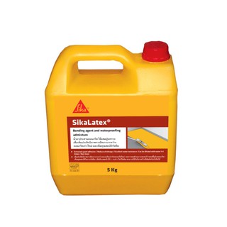 หมั่นโป๊ว น้ำยาผสมปูนทราย SIKA LATEX 5 ลิตร เคมีภัณฑ์ก่อสร้าง วัสดุก่อสร้าง BONDING AGENT LUBRICANT SIKA LATEX 5L