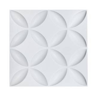 KASSA HOME วอลล์เปเปอร์ PVC 3D รุ่น D038 ขนาด 50 x 50 ซม. สีขาว (CDU) Wallpaper