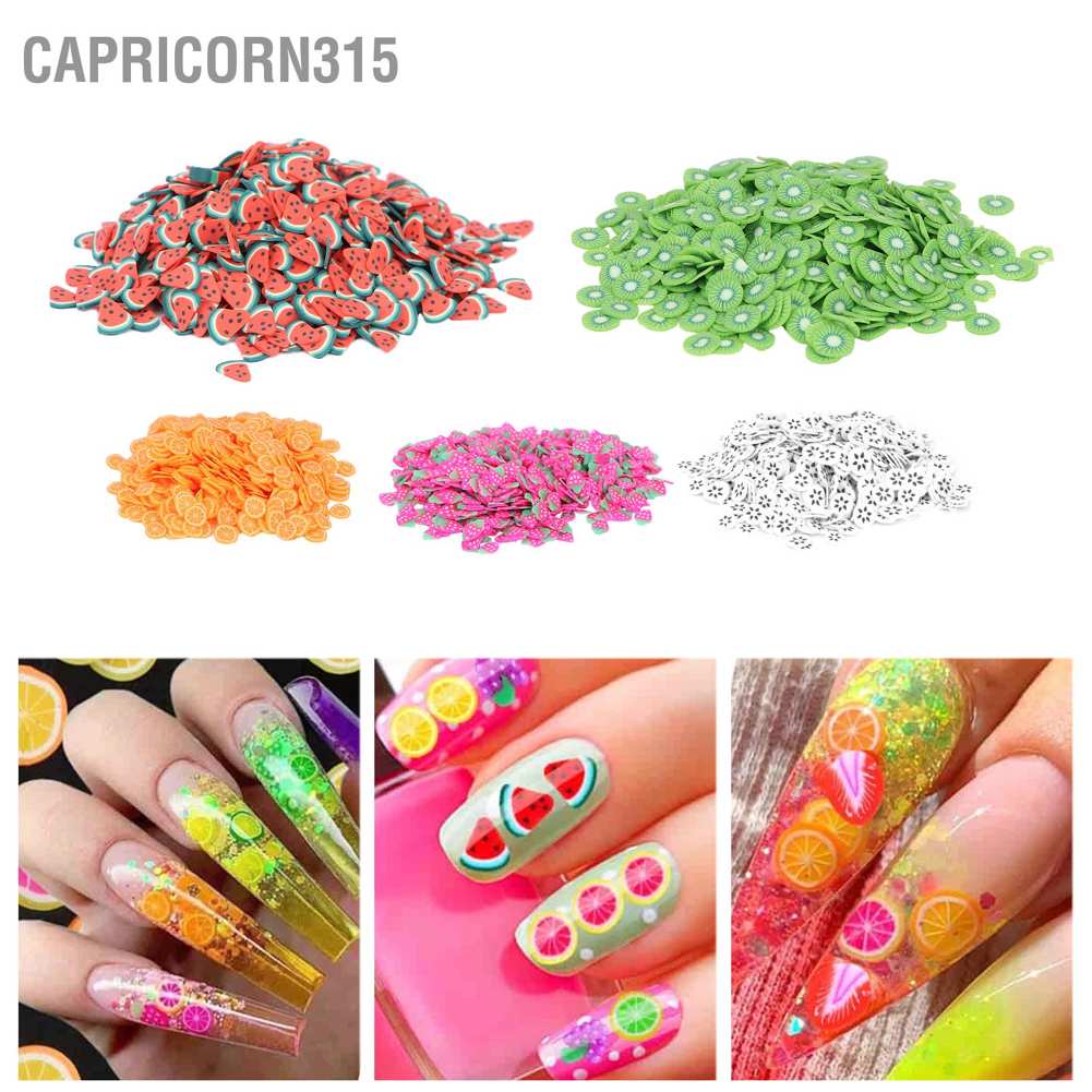 capricorn315-ดินโพลิเมอร์-รูปผลไม้-สําหรับตกแต่งเล็บ-10-กรัม