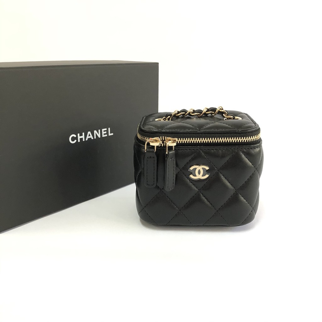 chanel-mini-vanity-black-ghw-classic-strap-holo-30-full-set