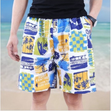 กางเกงขาสั้นผู้ชายพิมพ์ลาย-กางเกงชายหาดผู้ชาย-กางเกงลำลอง