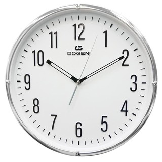 นาฬิกาแขวน DOGENI WNP039SL 14 นิ้ว สีเงิน นาฬิกาแขวน จาก DOGENI นาฬิกาแขวนผนังทรงกลมที่ทำงานได้อย่างแม่นยำด้วยระบบควอตซ์