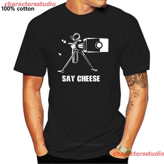 charactersstudio 2022 เสื้อยืดคอกลมพิมพ์ลาย Say Cheese 2Nd Amendment Gun M60 Yourself Tee Ar-15 Ak เสื้อยืดแฟชั่น mens