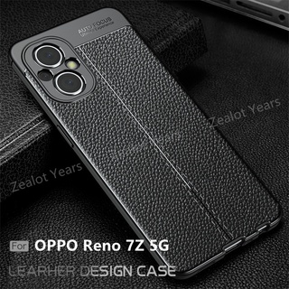 เคสโทรศัพท์มือถือ หนัง PU ซิลิโคนนิ่ม กันกระแทก สําหรับ Oppo Reno7 Z Reno 7Z 5G 7 Z