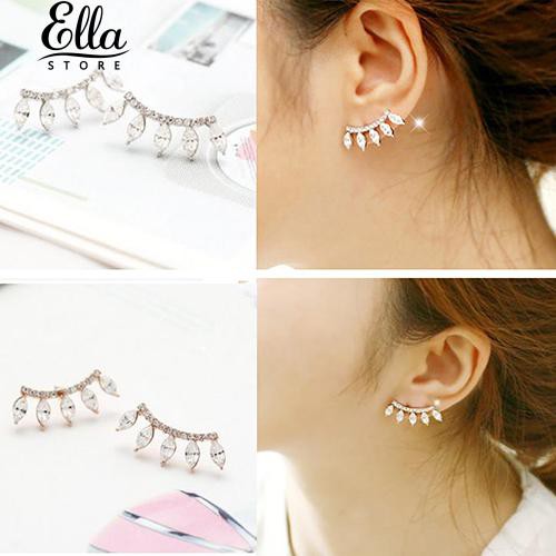 เครื่องประดับเงินฝัง-rhinestone-crown-swep-ear-ear-ต่างหูเงิน