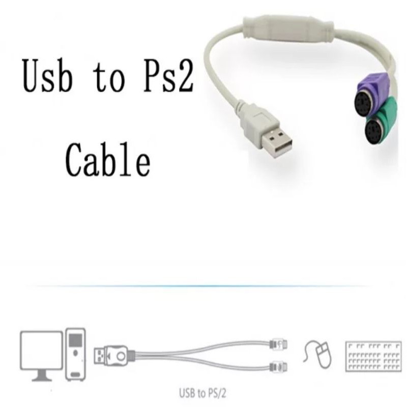 usb-to-ps-2-ps2ชายหญิงสายแปลงอะแดปเตอร์usb-to-ps2อะแดปเตอร์แปลงสายขยายสำหรับเมาส์คีย์บอร์ด