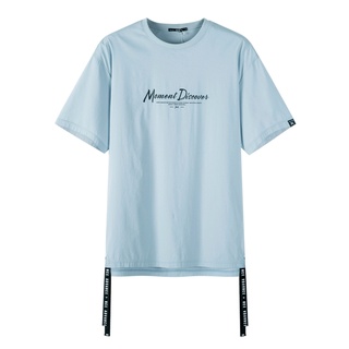 Semir Short-Sleeved T-Shirt Men Hit Color Letter Printing Fashion Round Neck Streamer Summer Shirt