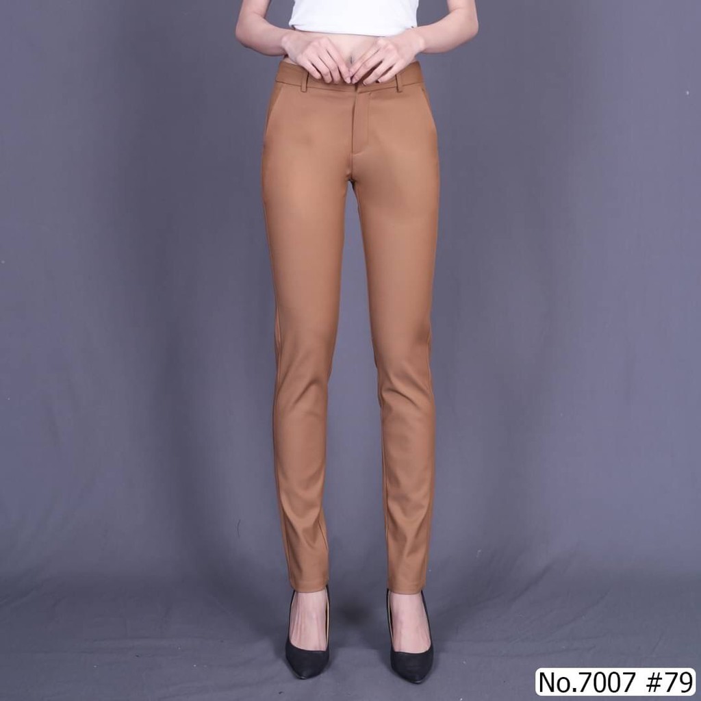 ภาพหน้าปกสินค้าMiss Daisy กางเกงขายาว No.7007 เดฟ ผ้ายืด Spandex จากร้าน missdaisydesignbykorea บน Shopee