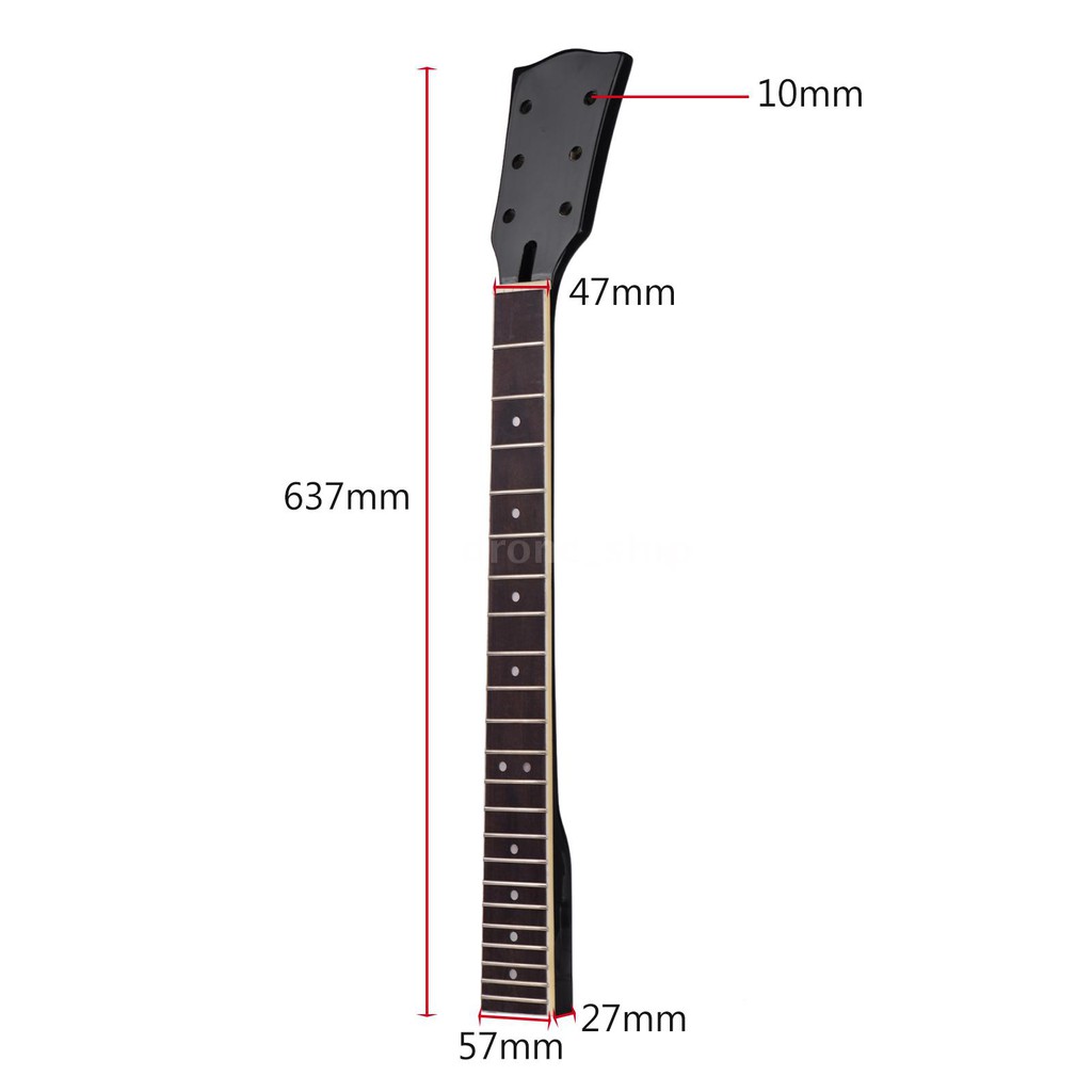 อะไหล่คอกีตาร์ไฟฟ้า-22-frets-fingerboard-สีขาวสําหรับ-gibson-lp-guita