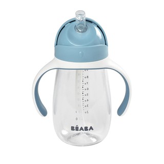 ภาพหน้าปกสินค้าBEABA กระติกน้ำหัดดื่ม Straw Cup Tritan with Handles 300ml - Windy Blue ที่เกี่ยวข้อง