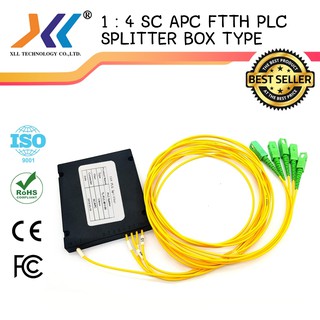 SPLITTER FIBER OPTIC SC/APC 1X4