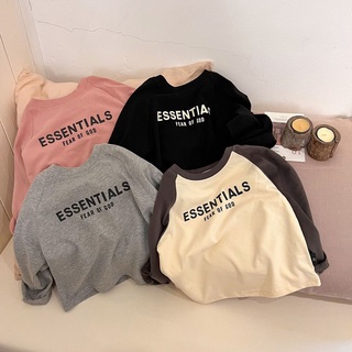 【 Babycat 】 พร้อมส่ง ขายดี เสื้อยืดแขนยาว ผ้าฝ้ายแท้ 100% สไตล์เกาหลี ญี่ปุ่น แฟชั่นฤดูใบไม้ผลิ ฤดูใบไม้ร่วง สําหรับเด็กผู้ชาย ผู้หญิง 2022