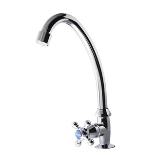 KITCHEN FAUCET HOEN H-6202 CHROME ก๊อกซิงค์เดี่ยวเคาน์เตอร์ HOEN H-1202 สีโครม ก๊อกซิงค์ ก๊อกน้ำ ห้องน้ำ KITCHEN FAUCET