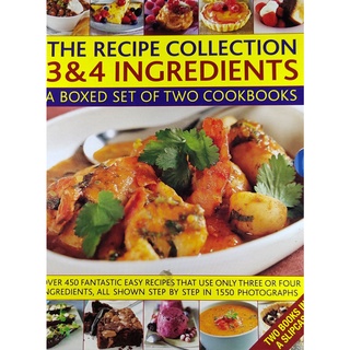หนังสืออาหาร ภาษาอังกฤษ RECIPE COLLECTION 3&amp;4 INGREDIENTS (BOX/2)