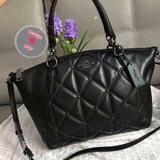 ☘️ SMALL KELSEY SATCHEL WITH QUILTING (COACH F13951)