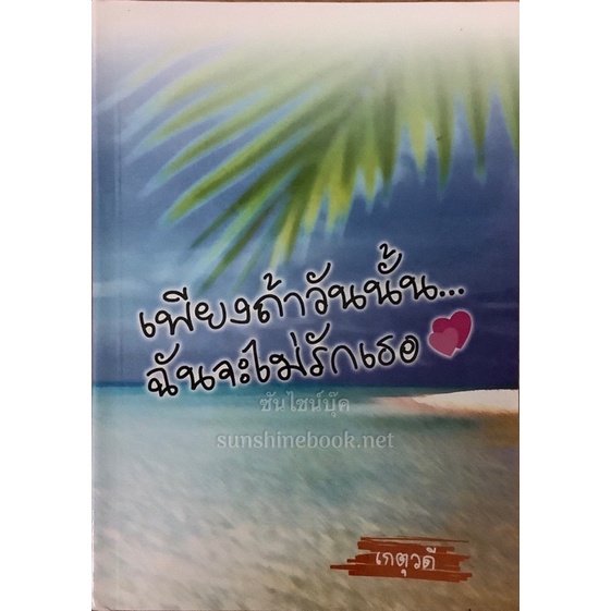 เพียงถ้าวันนั้นฉันจะไม่รักเธอ-เกตุวดี-นิยายรัก-นิยายดราม่า