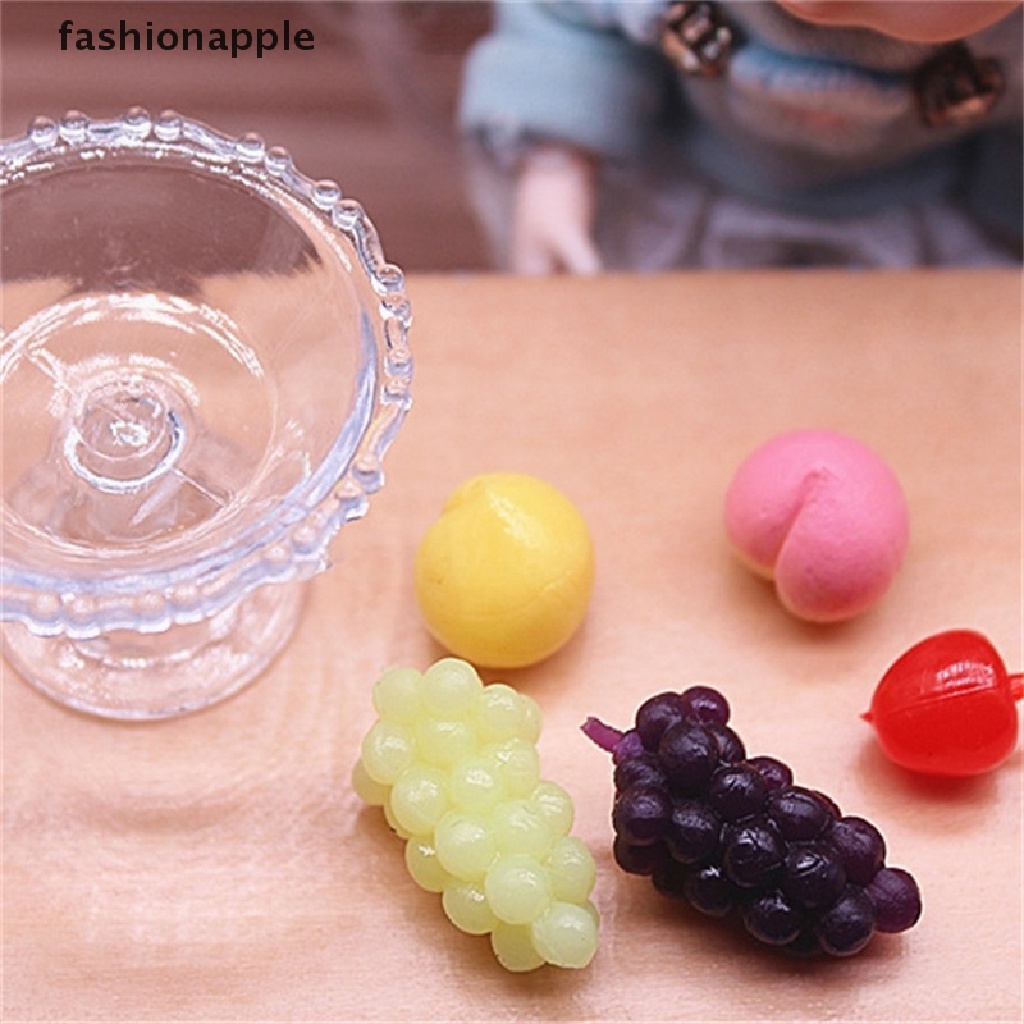 fashionapple-ใหม่-พร้อมส่ง-องุ่นผลไม้-พีช-เชอร์รี่-องุ่นจิ๋ว-พร้อมถาด-สําหรับตกแต่งบ้านตุ๊กตา-1-ชุด