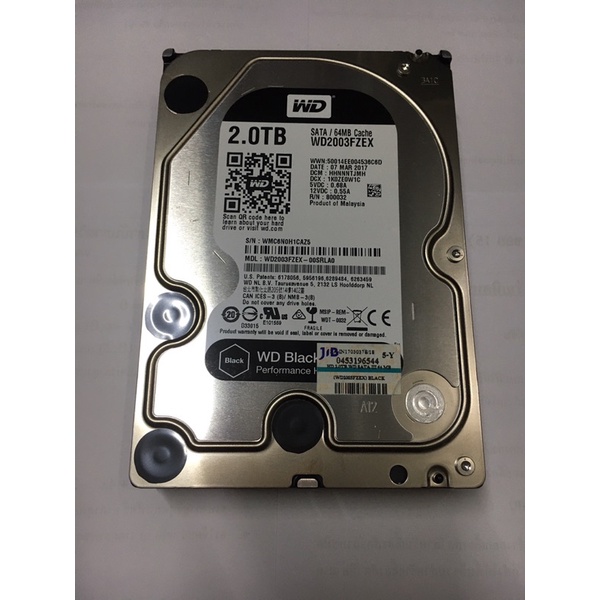 ฮาร์ดดิสก์ Harddisk HDD WD Black 2TB มือ2 | Shopee Thailand