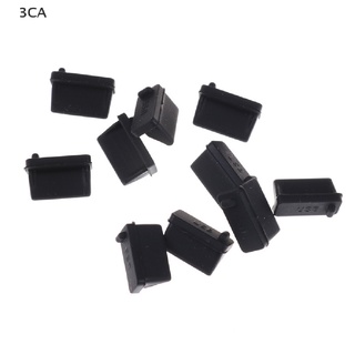 3CA 10pcs Black Rubber A Type Female USB Anti Dust Protector Plugs Stopper Cover 3C