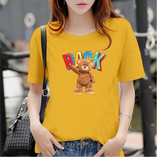 Ciayo~ เสื้อยืด พิมพ์ลายหมี 30S BEAR BACK OVERSIZE BEST SELER UNISEX