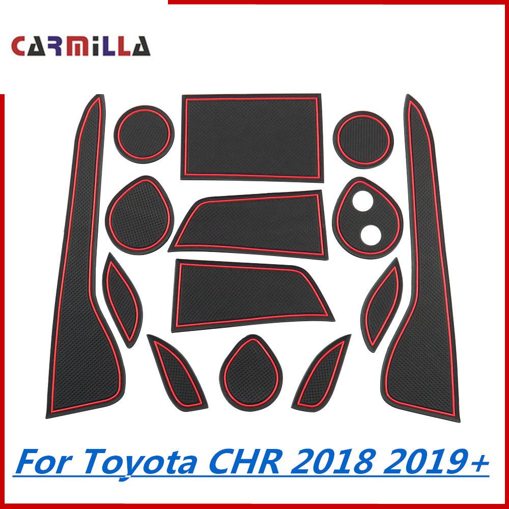 แผ่นยางรองช่องประตูรถยนต์ สําหรับ Toyota CHR C-HR 2018 2019