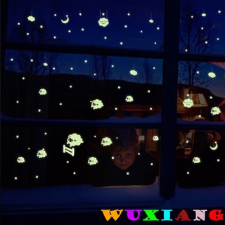 【wuxiang】สติกเกอร์เรืองแสงติดผนัง สำหรับตกแต่งห้อง