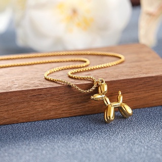 puppy necklace สร้อยคอวัสดุไทเทเนียม สตีล 18K gold ไม่ลอกไม่ดำ ทนน้ำทนเหงื่อ