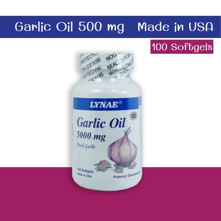 Lynae Garlic Oil 5000 mg น้ำมันกระเทียม สกัดจากกระเทียมสด 5000 มก.