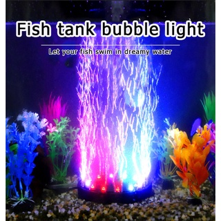 โคมไฟตู้ปลา ตู้ปลา LED โคมไฟออกซิเจน หลากสี ไฟตู้ปลา สําหรับติดตู้ปลา อ็อกซิเจนปลา พิพิธภัณฑ์สัตว์น้ํา