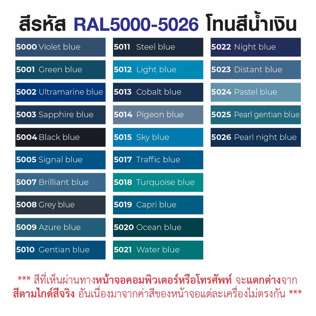 สี-ral5002-ral-5002-ultramarine-blue-ราคาต่อลิตร