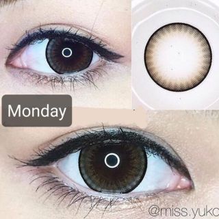 💟 Pitchylens ๑ Monday dia 14.5 ( Dreamy , Creamy ) brown gray blue สายตา -00 ถึง -1000 Contactlens บิ๊กอาย คอนแทคเลนส์