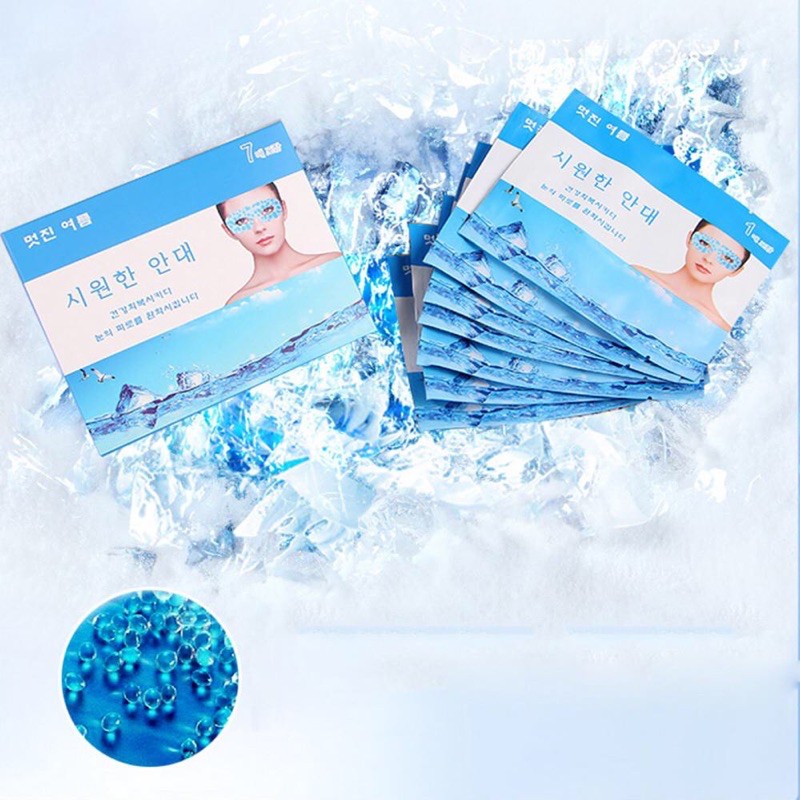 รูปภาพของICE Gel EYE Mask แผ่นเจลเย็น เกาหลี พร้อมใช้ ประคบตานอน ลดตาบวม ตาช้ำ ตาคล้ำ (1 ชิ้น)ลองเช็คราคา