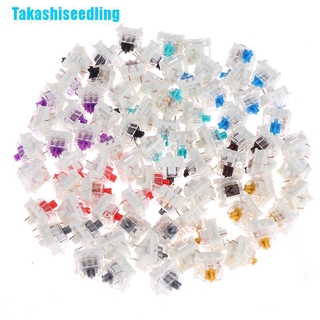 ราคาและรีวิวTakashiseedling / 10 ชิ้น / ล็อต Outemu Mx Switches 3 Pin แป้นพิมพ์สีด ํา / สีน้ําเงินสีน้ําตาล