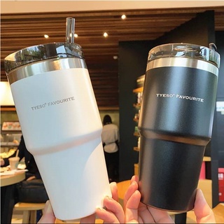 แก้ว Starbucks 500ml สแตนเลสเก็บอุณหภูมิพร้อมหลอด แก้วน้ำสแตนเลส แก้วน้ำเก็บอุณหภูมิ --สินค้าพร้อมส่ง--