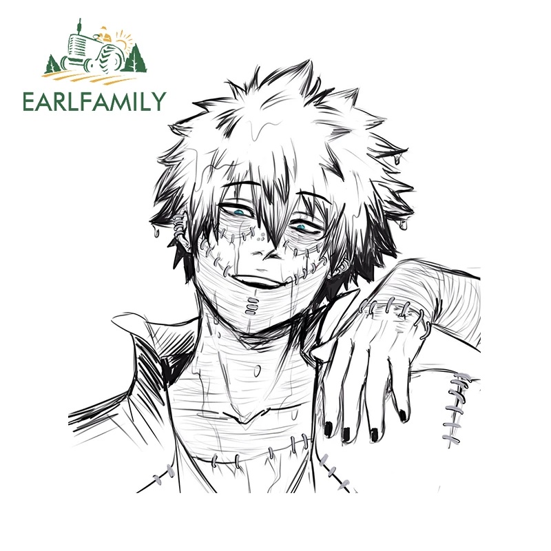 earlfamily-สติกเกอร์-ลายการ์ตูน-my-hero-academia-hawks-กันน้ํา-สําหรับติดตกแต่งรถยนต์-13-ซม