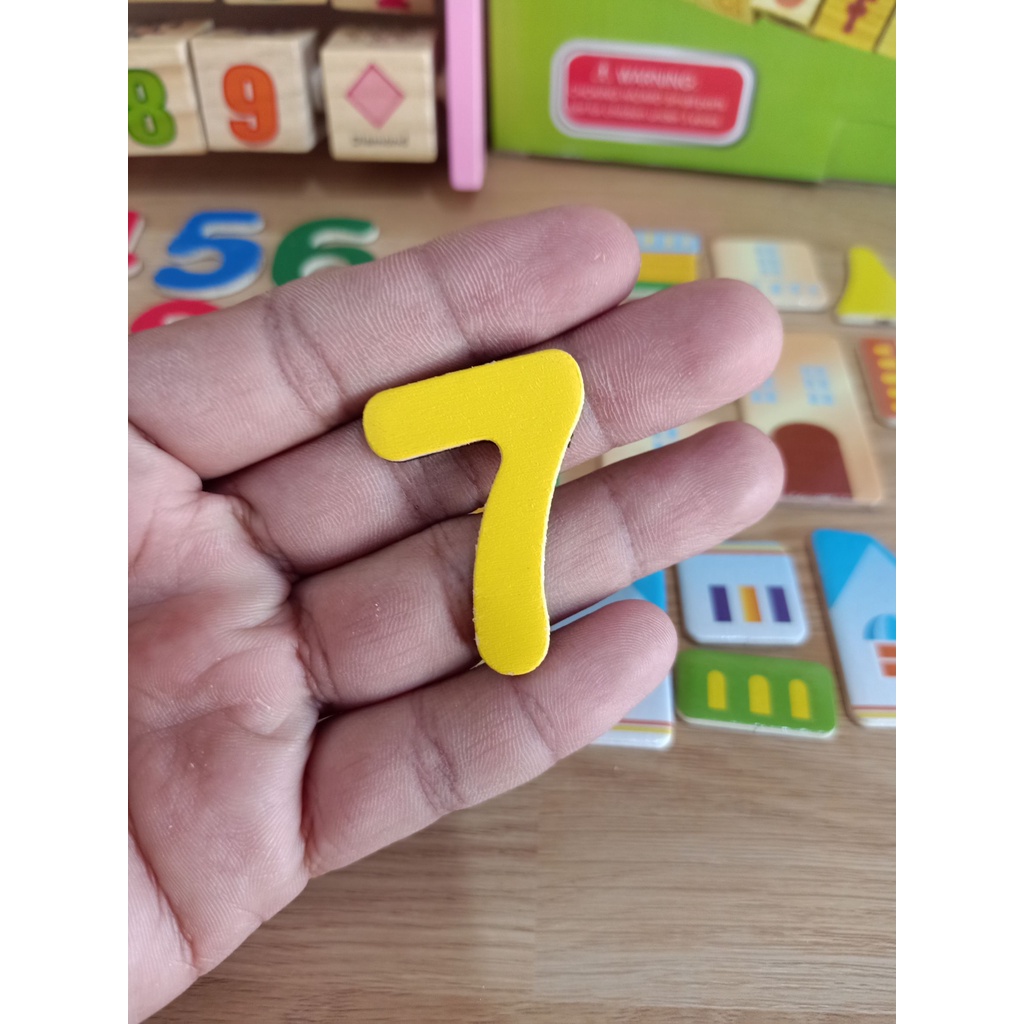 wooden-toys-ของเล่นไม้กระดานขาตั้ง-เสริมทักษะ-2-in-1-children-learn-flap