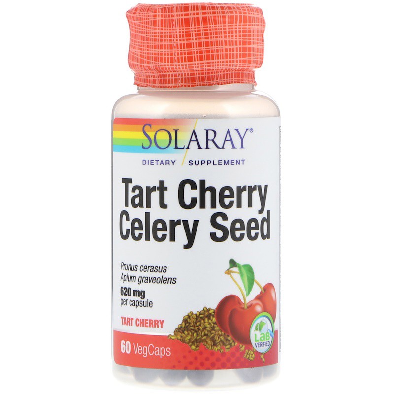 ภาพสินค้าพร้อมส่ง Solaray, Celery Seed 100 เม็ด, Tart Cherry Celery Seed 60 เม็ด, Celery Seed Extract 30 เม็ด ขึ้นฉ่ายฝรั่ง จากร้าน eucerinthiiland บน Shopee ภาพที่ 5